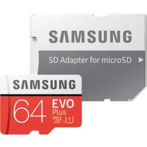 Pamäťová karta micro SDXC, 64 GB, Samsung EVO Plus, UHS-Class 1, Class 10, vr. SD adaptéru