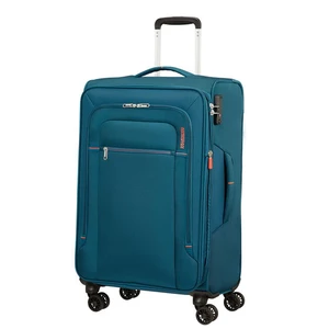American Tourister Látkový cestovní kufr Crosstrack EXP M 71,5/77 l - modrá