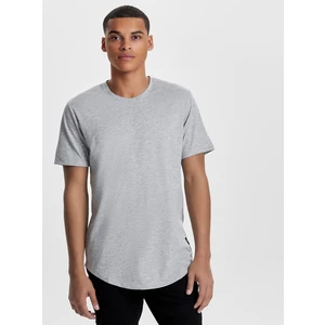 Light Grey Annealed Basic T-Shirt ONLY & SONS Matt