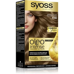 Syoss Oleo Intense permanentná farba na vlasy s olejom odtieň 6-80 Hazelnut Blond