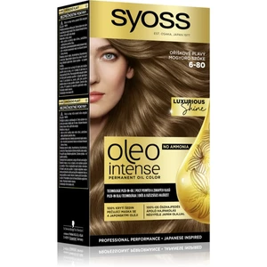 Syoss Oleo Intense permanentní barva na vlasy s olejem odstín 6-80 Hazelnut Blond