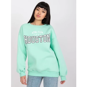 Mint sweatshirt with a Los Angeles print