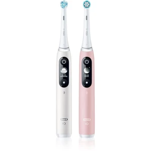 ORAL-B iO6 Series Duo Pack White / Pink Sand Extra Handle elektrický zubní kartáček