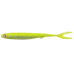 Fox rage gumová nástraha slick finesse super soft uv chartreuse ayu - 20 cm