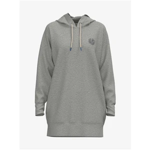 Light Grey Women's Hooded Sweatshirt Dress Pepe Jeans Dana - Women