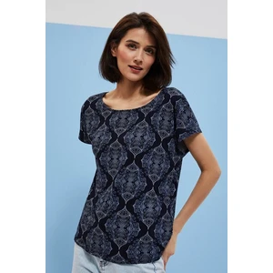 Blouse with original print