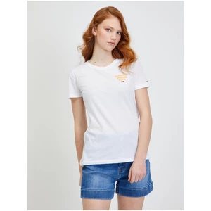 Bílé dámské tričko Tommy Jeans - Dámské