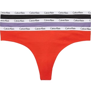 Calvin Klein 3 PACK - dámská tanga PLUS SIZE QD3800E-1CX 3XL