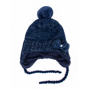 Yoclub Kids's Children's Winter Hat CZ-378/GIR/001 Navy Blue