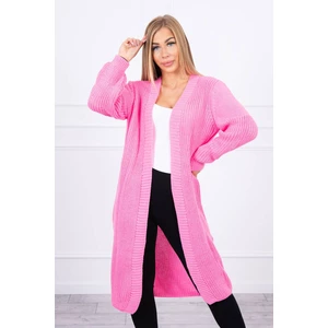 Sweater long cardigan light pink