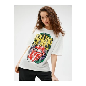 Koton The Rolling Stones Printed T-Shirts Licensed Short Sleeves