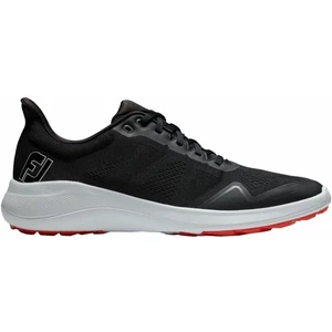 Footjoy Flex Mens Golf Shoes Negru/Alb/Roșu 40,5