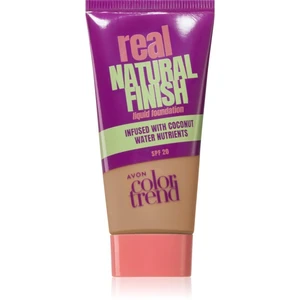 Avon ColorTrend Real Natural Finish ľahký zmatňujúci make-up SPF 20 odtieň Desert Beige 30 ml