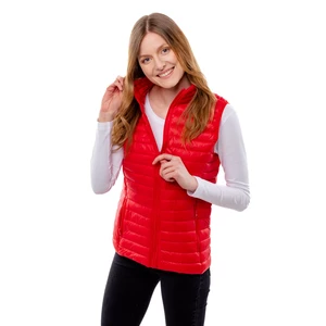 Women's quilted vest GLANO - red