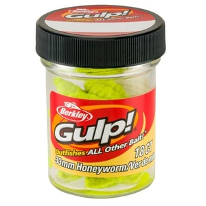 Berkley umělé nástrahy gulp honey worm-chartreuse 3,3 cm