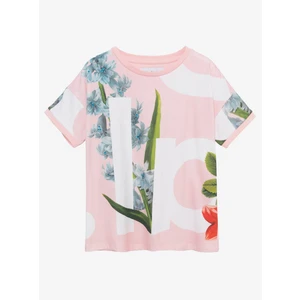 Light pink girls' T-shirt Desigual TS Turin - Girls