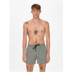 Grey Mens Swimwear ONLY & SONS Ted - Men