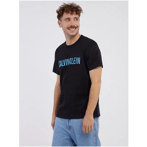 Černé pánské tričko s nápisem Calvin Klein Underwear - Pánské