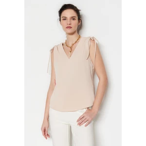 Trendyol Mink Weave Shoulder Detailed Blouse