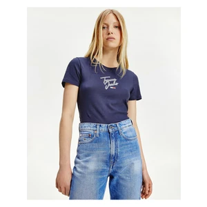 Skinny Script Tee Triko Tommy Jeans - Dámské