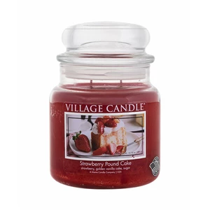 Village Candle Vonná svíčka ve skle Strawberry Pound Cake 389 g