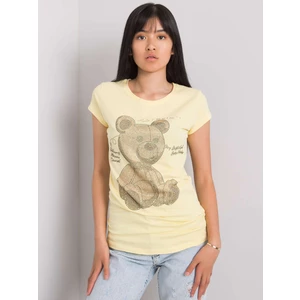 Light yellow t-shirt with the Misha applique