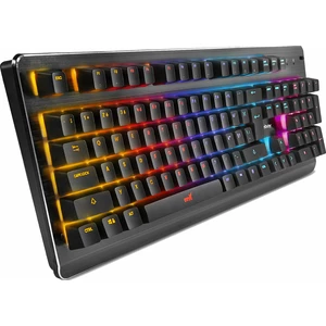 Klávesnica Niceboy ORYX K445 Element (oryx-k-445) čierna herná klávesnica • RGB podsvietenie kláves s 9 dynamickými efektmi • mechanické spínače GORO