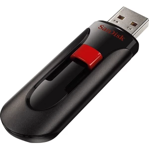 USB flash disk SanDisk Cruzer Glide 64GB (SDCZ60-064G-B35) čierny/červený USB Flash SanDisk Cruzer Glide nabízí snadný a bezpečný způsob sdílení, přes