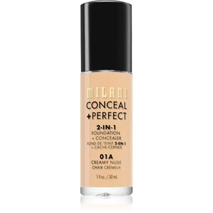 Milani Conceal + Perfect 2-in-1 Foundation And Concealer make-up 01A Creamy Nude 30 ml