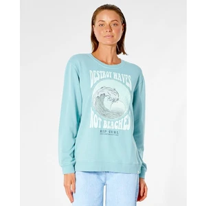 Sweatshirt Rip Curl DESTROY WAVES CREW Teal