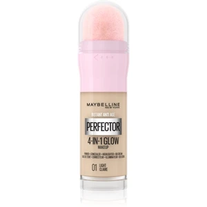 Maybelline Instant Age Rewind Perfector 4-in-1 Glow rozjasňující make-up pro přirozený vzhled odstín 01 Light 20 ml