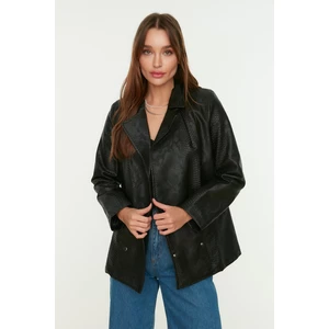 Trendyol Jacket - Black - Oversize
