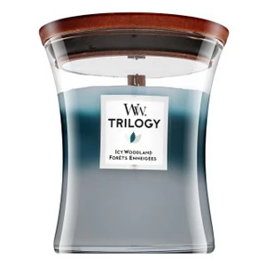 WoodWick Vonná svíčka střední Trilogy Icy Woodland 275 g