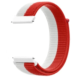 4wrist Provlékací řemínek pro Garmin 20 mm - White/Red