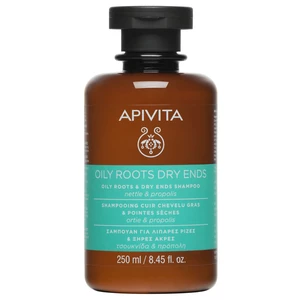 Apivita Oily Roots & Dry Ends Shampoo posilujúci šampón pre mastnú pokožku hlavy 250 ml
