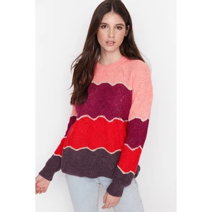 Trendyol Sweater - Purple - Regular fit