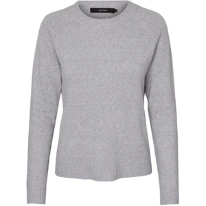 Vero Moda Dámský svetr VMDOFFY 10201022 Light Grey Melange M