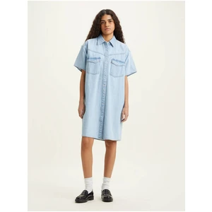 Levi's Light Blue Denim Shirt Dress Levi's® Elowen Western - Women