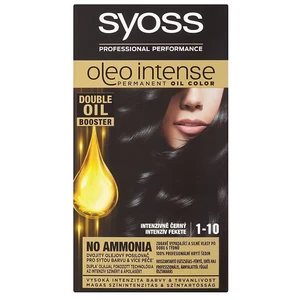 Syoss Oleo Intense permanentní barva na vlasy s olejem odstín 1-10 Intensive black