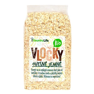Country Life Vločky ovsené jemné BIO 0,5 kg