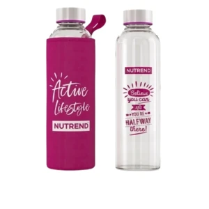 Skleněná láhev s termo obalem Nutrend Active Lifestyle 500 ml