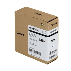 Canon originálna cartridge PFI110MBK, matt black, 160ml, 2363C001, Canon imagePROGRAF TX-2000, TX-3000, TX-3000, TX-4000