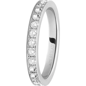 Morellato Oceľový prsteň s kryštálmi Love Rings SNA41 52 mm