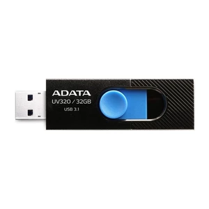 USB kulcs A-DATA UV320, 32GB, USB 3.1 - sebesség 80 MB/s, Black (AUV320-32G-RBKBL)
