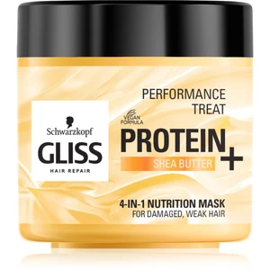 Schwarzkopf Gliss Protein+ vyživující maska s bambuckým máslem 400 ml