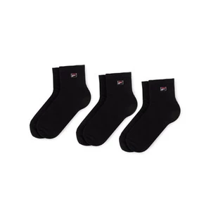 Fila Súprava 3 párov kotníkových ponožiek unisex Calza F9303 Čierna