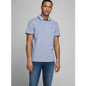 Jack&Jones Pánské polo triko JJEPAULOS Slim Fit Bright Cobalt S