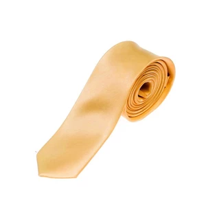 Oranžová pánska elegantná kravata BOLF K001