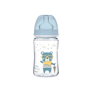 Canpol babies Bonjour Paris kojenecká láhev 3m+ Blue 240 ml