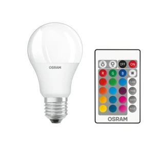 LED žárovka E27 OSRAM STAR+ CL A 9W (60W) s dálkovým ovladačem RGBW (teplá bílá 2700K) stmívatelná